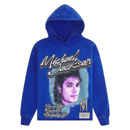 Michael Jackson Barrier Hoodie Blue