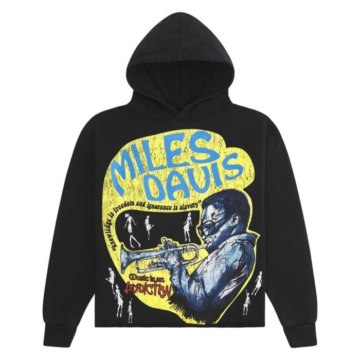 Miles Davis Barrier Hoodie Black